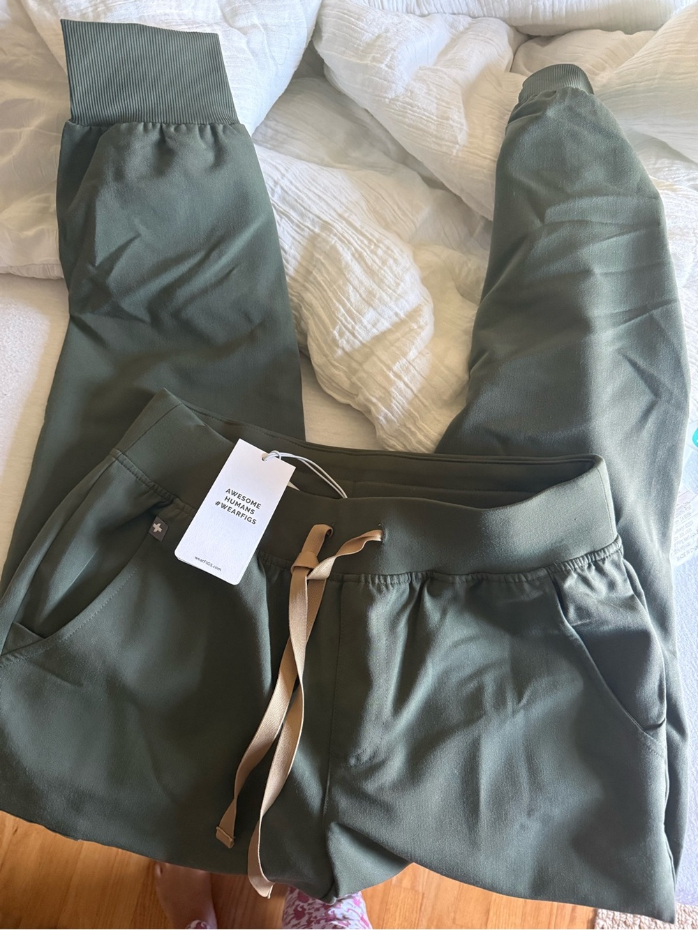 FIGS Olive Green zamora Scrub Pants